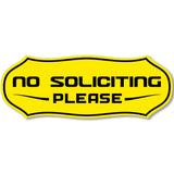 Stylish No Soliciting Sign