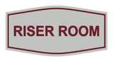 Light Grey / Burgundy Signs ByLITA Fancy Riser Room Sign