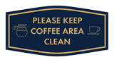 Fancy Please Keep Coffee Area Clean Wall or Door Sign