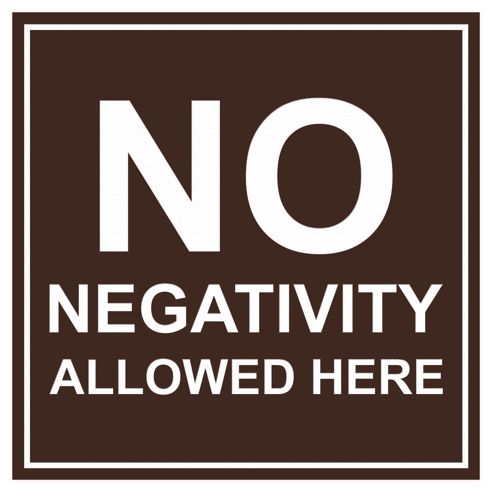 Negativity Text No Negativity