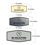 Fancy No Soliciting We Do Not Want Anything From You Wall or Door Sign