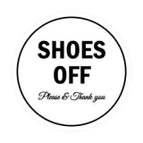Signs ByLITA Circle Shoes off Please Thank you Sign