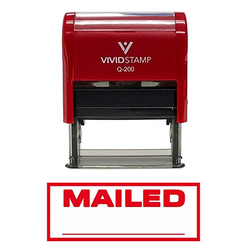 Mailed Self-Inking Office Rubber Stamp