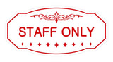 Signs ByLITA Victorian Staff Only Sign