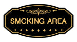 Victorian Smoking Area Sign