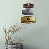 Fancy Please Recycle Wall or Door Sign