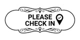 Designer Please Check In Wall or Door Sign