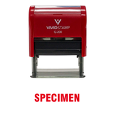 SPECIMEN Self Inking Rubber Stamp