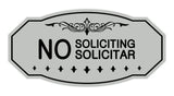 Victorian No Soliciting No Solicitar Sign