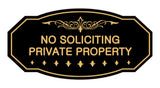 Victorian No Soliciting Private Property Sign