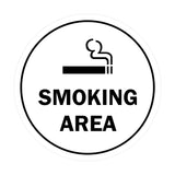 Signs ByLITA Circle Smoking Area Sign
