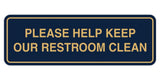 Standard Please Help Keep Our Restroom Clean Sign