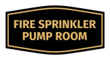 Signs ByLITA Fancy Fire Sprinkler Pump Room Sign with Adhesive Tape, Mounts On Any Surface, Weather Resistant, Indoor/Outdoor Use