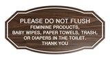 Victorian Please Do Not Flush Etiquette Sign