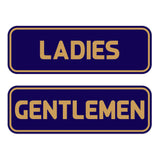 Standard Ladies Gentlemen Restroom Sign Set