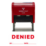 Denied By Date Self Inking Rubber Stamp