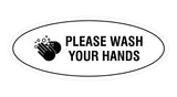 Signs ByLITA Oval Please Wash Your Hands Sign