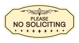 Victorian Please No Soliciting Sign
