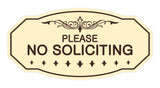 Victorian Please No Soliciting Sign