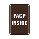 Portrait Round Facp Inside Sign