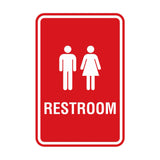 Portrait Round Unisex Restroom Sign