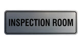 Standard Inspection Room Sign