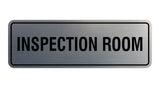 Standard Inspection Room Sign