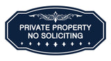 Victorian Private Property No Soliciting Sign