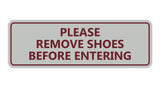 Signs ByLITA Standard Please Remove Shoes Before Entering Sign
