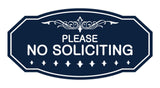Victorian Please No Soliciting Sign