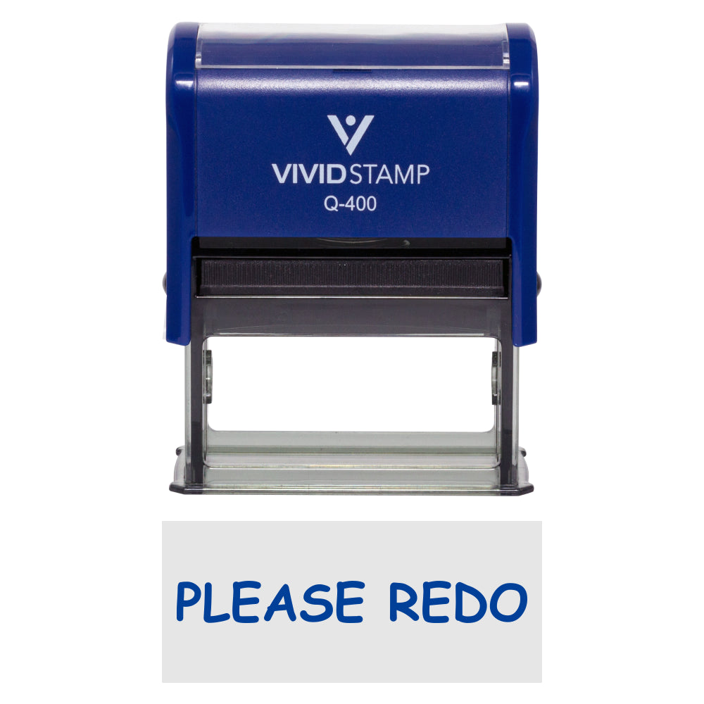 Please Redo Teacher Self-Inking Office Rubber Stamp