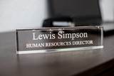 Clear Acrylic Desk Sign