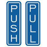 Classic Vertical Push Pull Door Sign