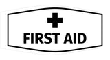 Signs ByLITA Fancy First Aid Sign with Adhesive Tape, Mounts On Any Surface, Weather Resistant, Indoor/Outdoor Use