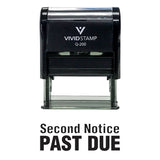 Second Notice Past Due Self Inking Rubber Stamp