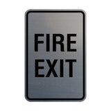 Portrait Round Fire Exit Sign