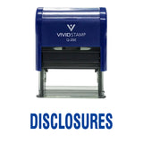 Disclosures Self Inking Rubber Stamp