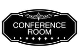 Black Victorian Conference Room Sign