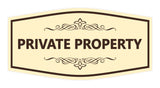 Signs ByLITA Fancy Private Property Sign