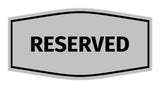 Signs ByLITA Fancy Reserved Sign with Adhesive Tape, Mounts On Any Surface, Weather Resistant, Indoor/Outdoor Use
