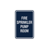 Portrait Round Fire Sprinkler Pump Room Sign