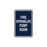 Portrait Round Fire Sprinkler Pump Room Sign