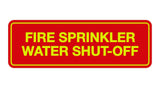 Signs ByLITA Standard Fire Sprinkler Water Shut-Off Sign