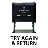 Try Again & Return Teacher Self Inking Rubber Stamp