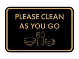 Classic Framed Please Clean As You Go Wall or Door Sign