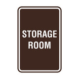 Portrait Round Storage Room Sign