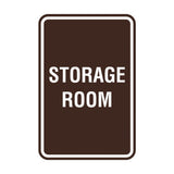Portrait Round Storage Room Sign