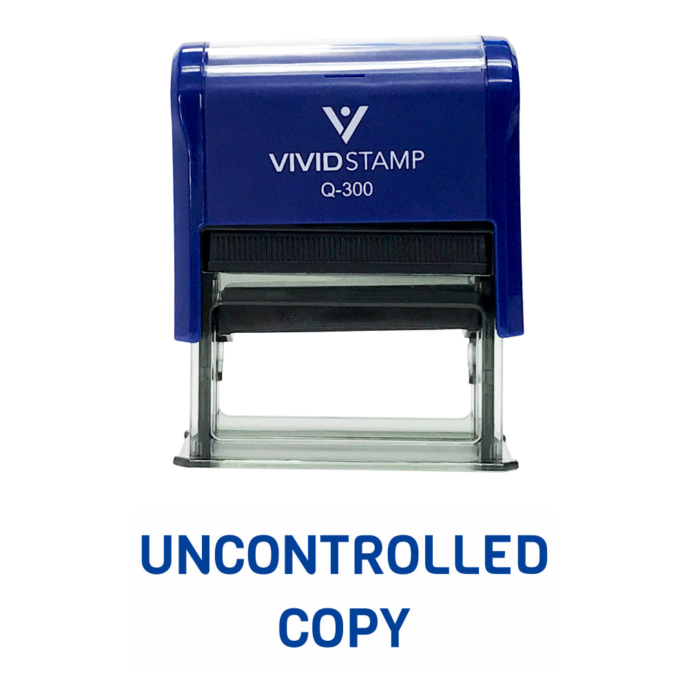 UNCONTROLLED COPY Self Inking Rubber Stamp