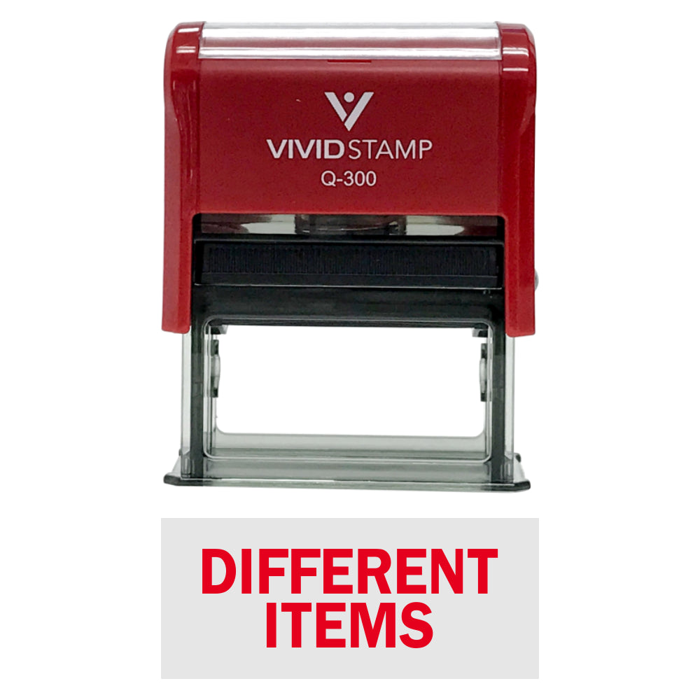DIFFERENT ITEMS Self-Inking Office Rubber Stamp