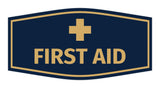 Signs ByLITA Fancy First Aid Sign with Adhesive Tape, Mounts On Any Surface, Weather Resistant, Indoor/Outdoor Use